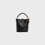 MINI BUCKET LOUISE IN SMOOTH CALFSKIN BLACK - Image 3